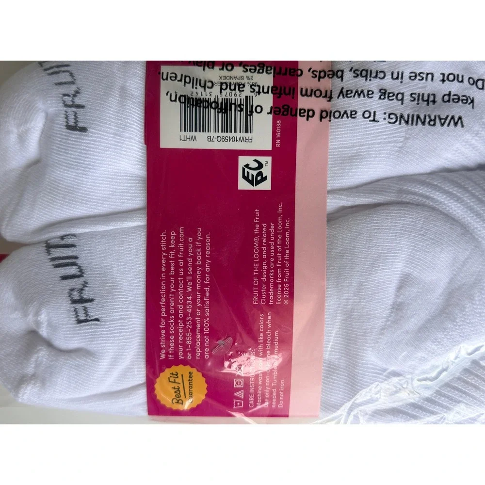 Fruit of the Loom Women's Ankle Socks – 14‎ Pair Bundle (NEW) 2 packs of 7